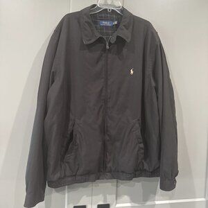 Polo Ralph Lauren Jacket Men XXL Black Plaid Lining Cool Classsic